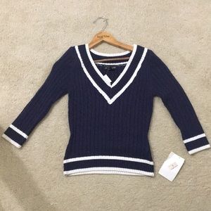 Nordstrom cable knit nautical sweater